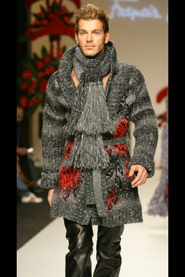 Clothing, Winter, Human body, Fashion show, Textile, Joint, Outerwear, Style, Fashion model, Pattern, 