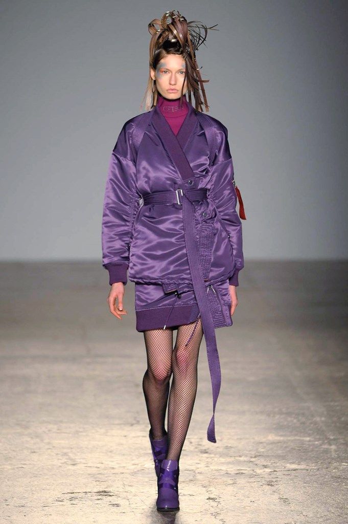 Clothing, Sleeve, Human body, Joint, Purple, Style, Pink, Fashion show, Fashion, Violet, 