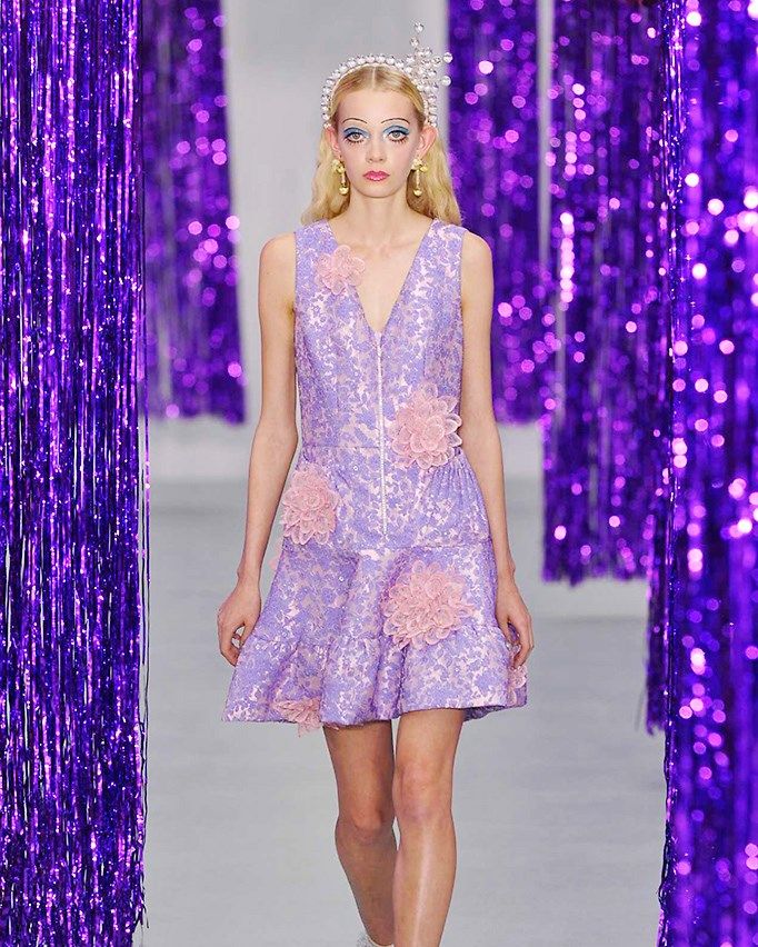Purple, Dress, Lavender, Style, Violet, Fashion show, One-piece garment, Electric blue, Magenta, Waist, 