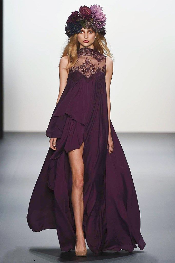 Hairstyle, Shoulder, Textile, Joint, Dress, Style, Purple, Fashion model, One-piece garment, Formal wear, 