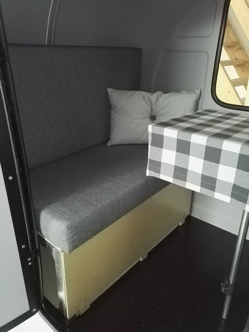 Furniture, Room, Vehicle, Car, Couch, Van, Bed, 