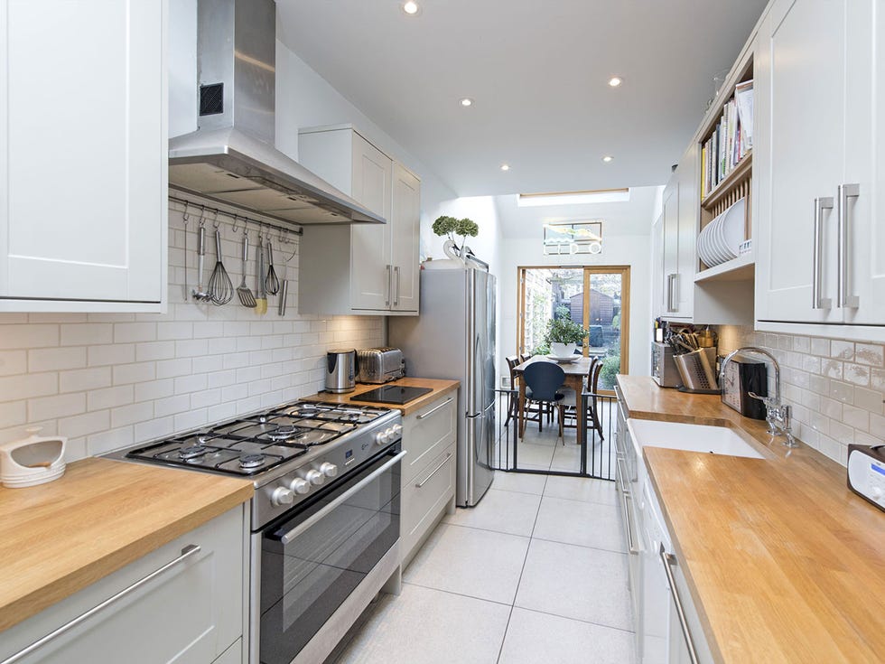 casa estrecha: cocina y comedor