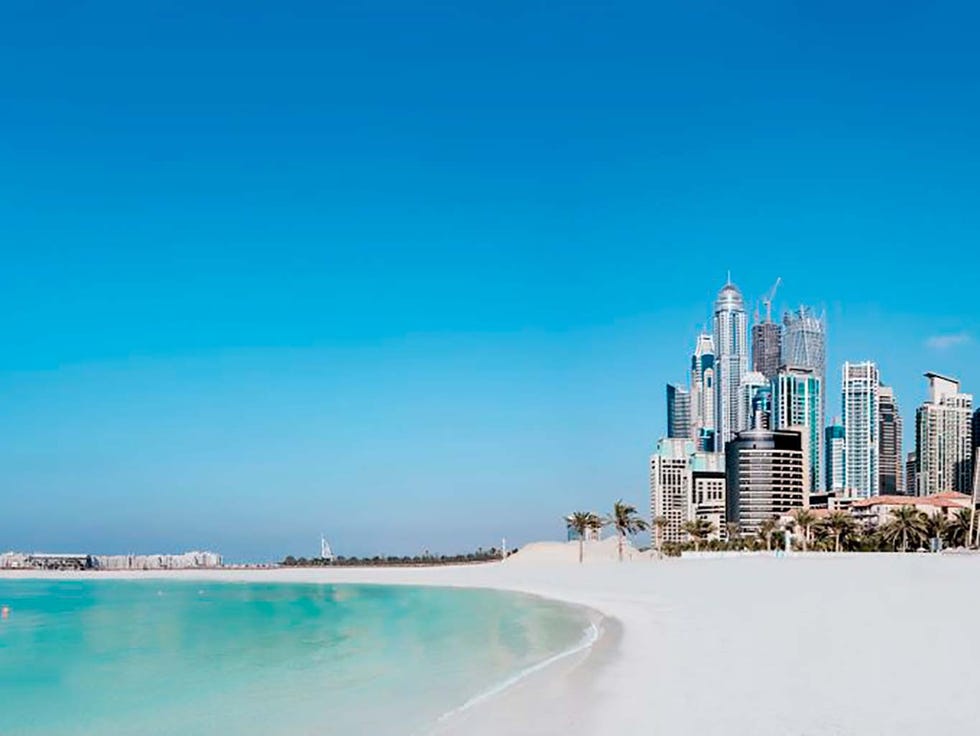 Blue, Sky, Daytime, Landmark, Natural landscape, Sea, City, Human settlement, Architecture, Metropolitan area, 