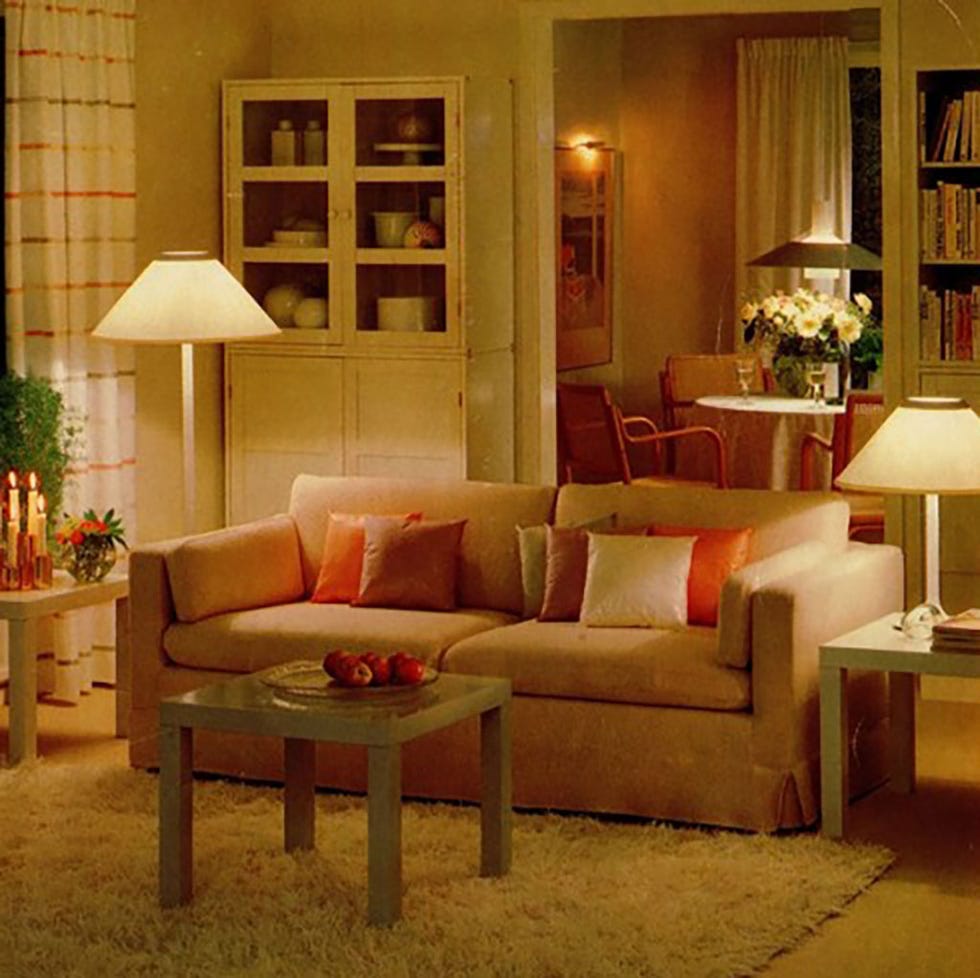 Living room, Furniture, Room, Interior design, Couch, Table, Home, Building, Floor, Coffee table, 