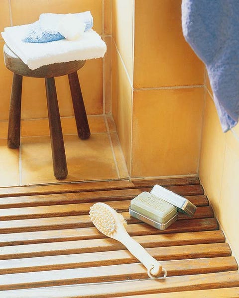 Wood, Floor, Hardwood, Household supply, Home accessories, Wood flooring, Towel, Mat, Stool, Varnish, 