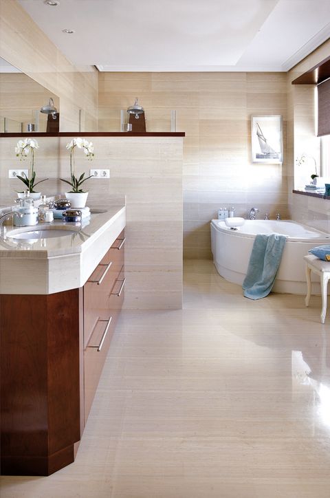Floor, Room, Interior design, Flooring, Plumbing fixture, Property, Tile, Bathroom sink, Countertop, Interior design, 