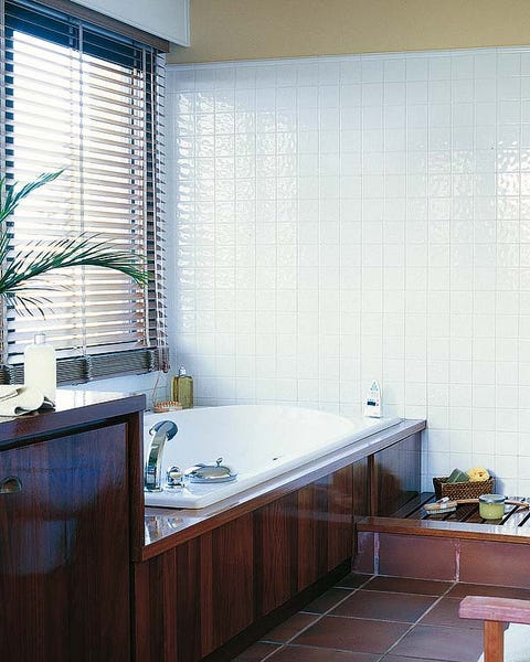 Plumbing fixture, Room, Interior design, Architecture, Property, Tap, Tile, Glass, Flooring, Floor, 