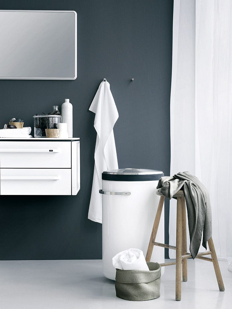 White, Room, Bathroom, Furniture, Black-and-white, Wall, Interior design, Material property, Floor, Chest of drawers, 