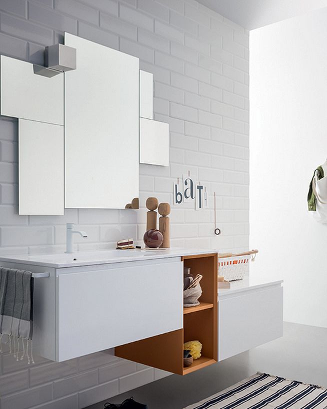 8 muebles de baño muy decorativos (uno de ellos con espejos y un vídeo  lleno de ideas)