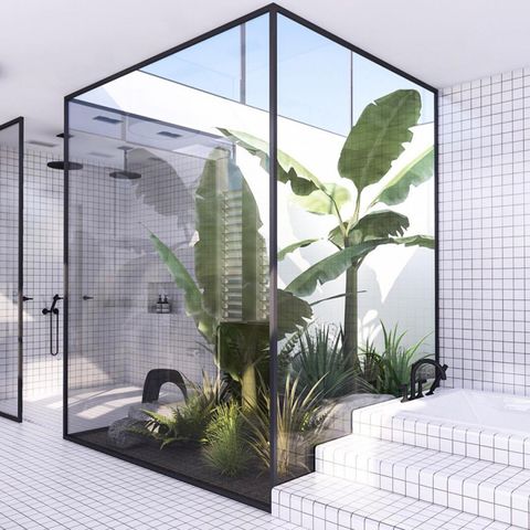 11 baños abiertos para convertir tu casa en un oasis - Baños