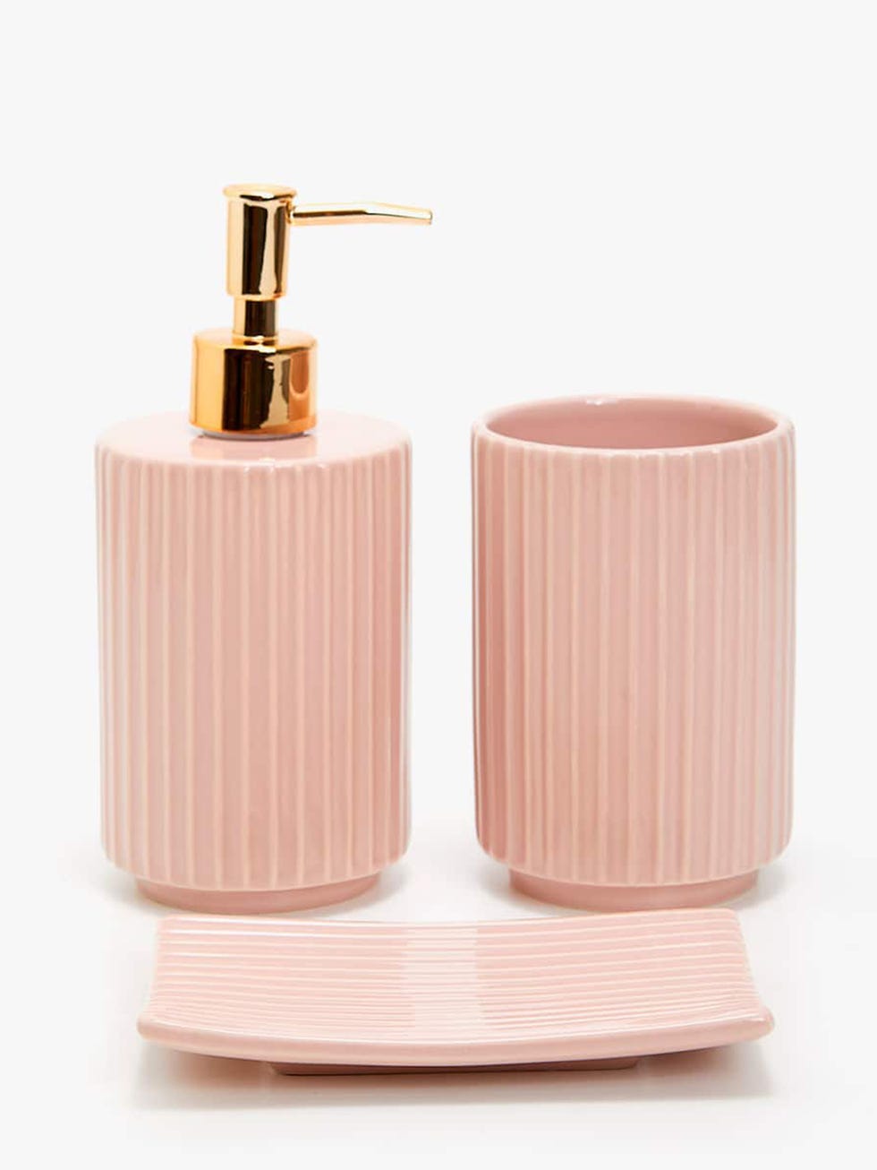 Soap dispenser, Pink, Bathroom accessory, Product, Peach, Beige, Interior design, 