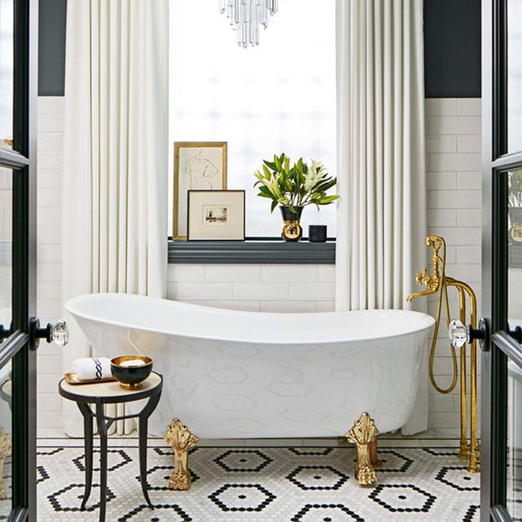 40 baños con bañera