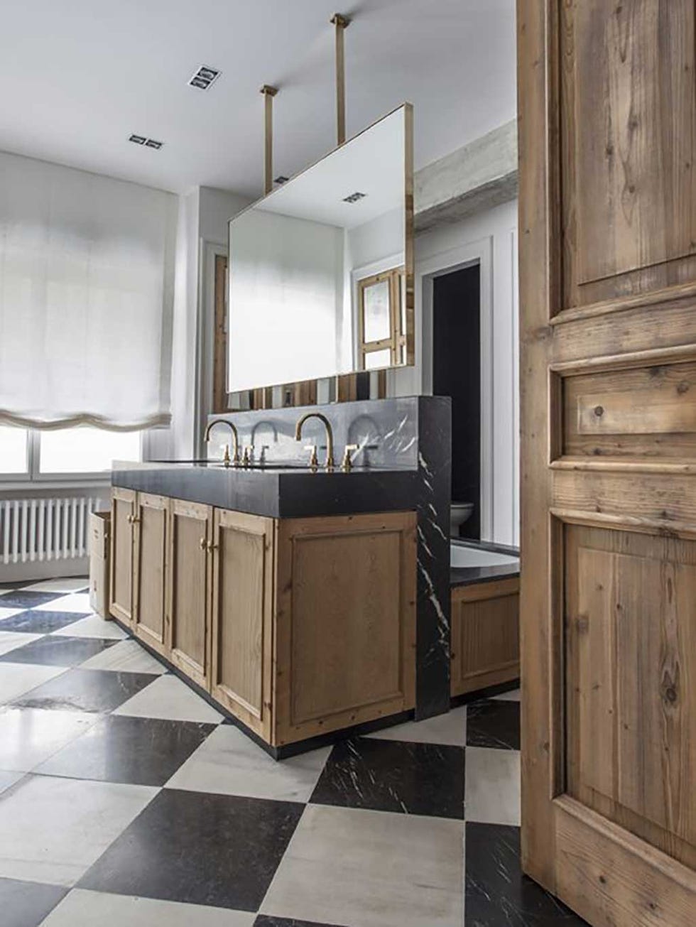 Furniture, Room, Cabinetry, Countertop, Property, Kitchen, Floor, Interior design, Building, Home, 