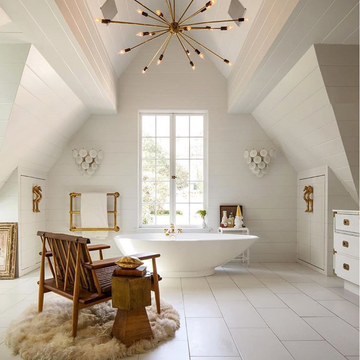 Ceiling, White, Room, Interior design, Property, Furniture, Building, Floor, Wall, House, 