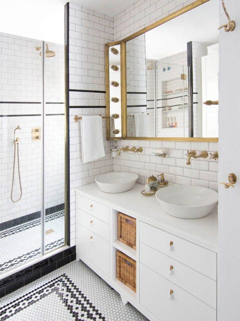 15 baños en blanco y negro nada aburridos - Cuartos de baño