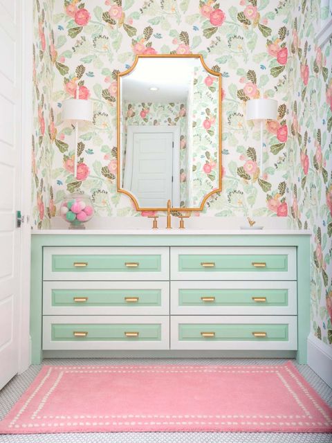 Chest of drawers, Furniture, Room, Pink, Product, Wallpaper, Drawer, Wall, Dresser, Interior design, 