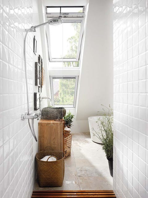 Wall, Room, Floor, Interior design, Flooring, Fixture, Tile, Daylighting, Interior design, Basket, 