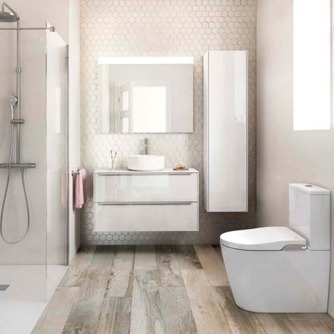 Architecture, Plumbing fixture, Room, Floor, Interior design, Property, Flooring, Wall, Tile, Bathroom accessory, 