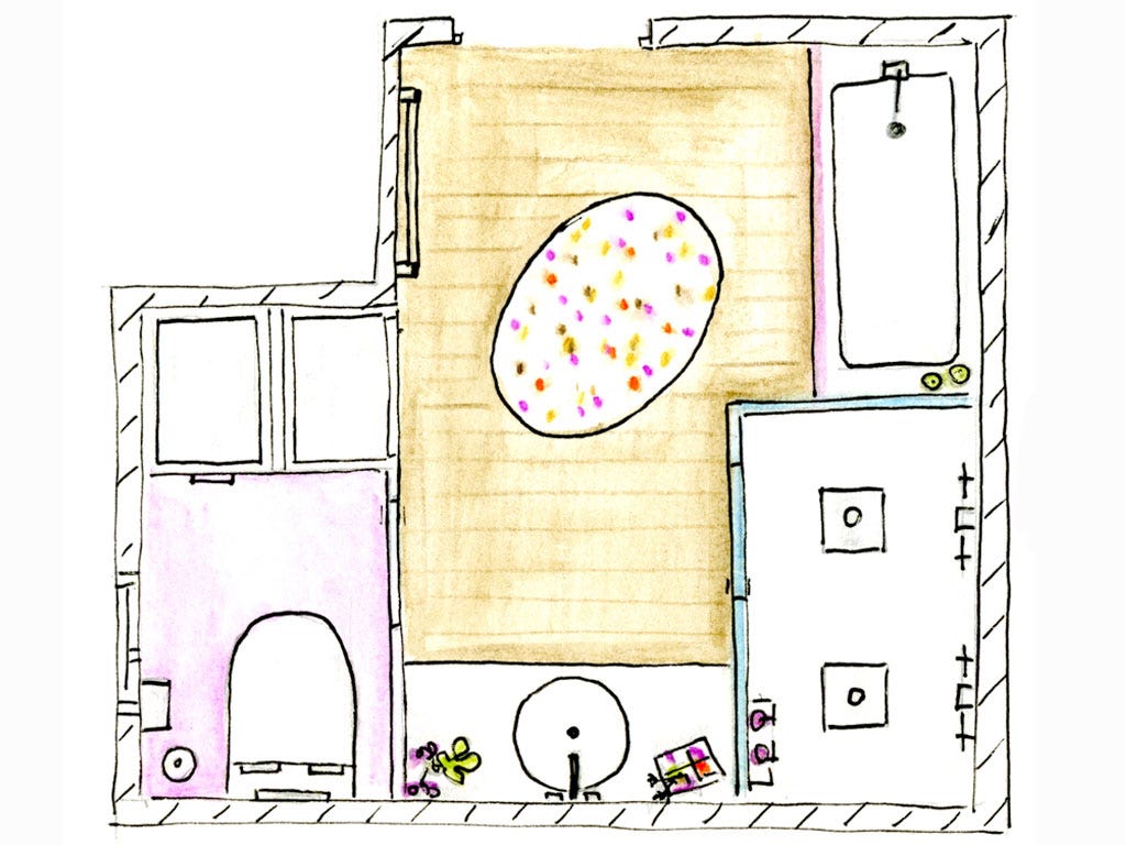 Line, Purple, Parallel, Circle, Rectangle, Illustration, Peach, Drawing, 