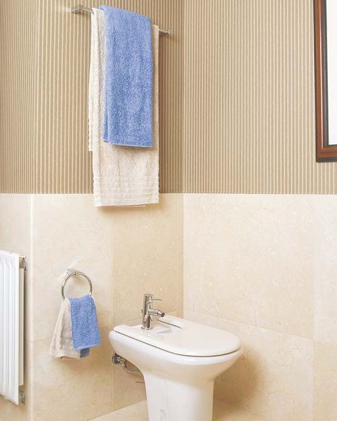 Blue, Plumbing fixture, Property, Wall, Textile, Room, Purple, Interior design, Bathroom sink, Bathroom accessory, 