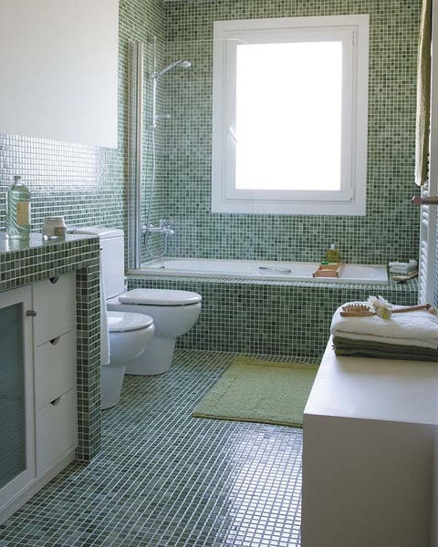 Un cuarto de baño en gresite Un cuarto de baño en gresite