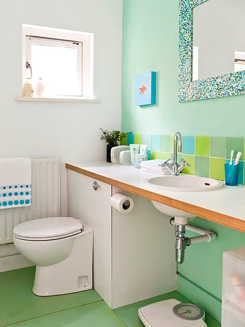 Ideas para renovar el baño con color - Decorar con color