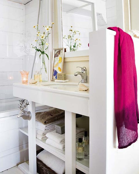 Room, Interior design, White, Purple, Shelving, Magenta, Interior design, Home, Grey, Porcelain, 