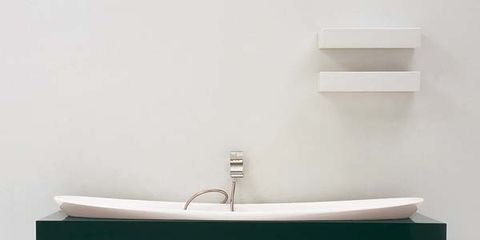 Plumbing fixture, Property, Wall, Line, Bathroom accessory, Bathtub accessory, Ceramic, Plumbing, Bathroom, Bathroom sink, 