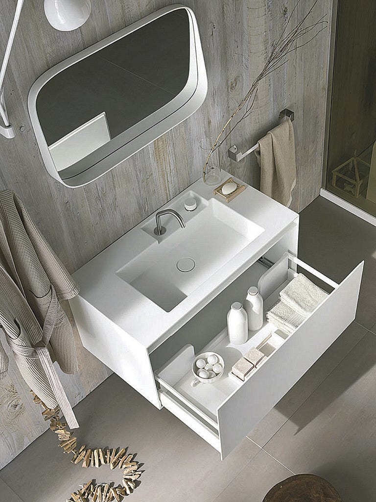 Plumbing fixture, Interior design, Sink, Bathroom sink, Grey, Bathroom accessory, Plumbing, Composite material, Tap, Bathroom, 