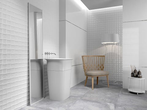 Floor, Room, Wall, Flooring, Interior design, Fixture, Grey, Tile, Light fixture, Tile flooring, 