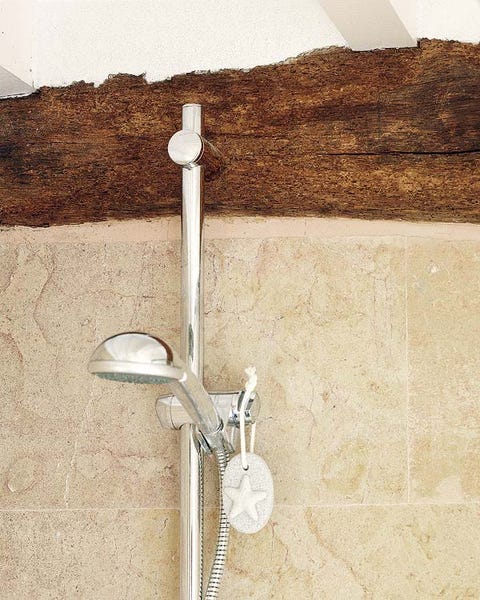 Rústico chic en el baño