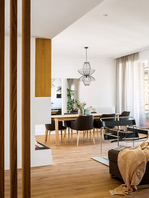 piso moderno y alegre, salón comedor