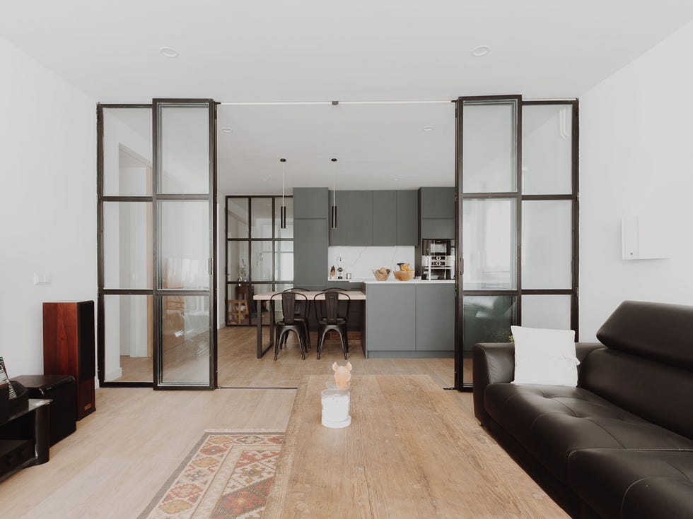 Room, Furniture, Building, Living room, Property, Interior design, Floor, House, Architecture, Loft, 