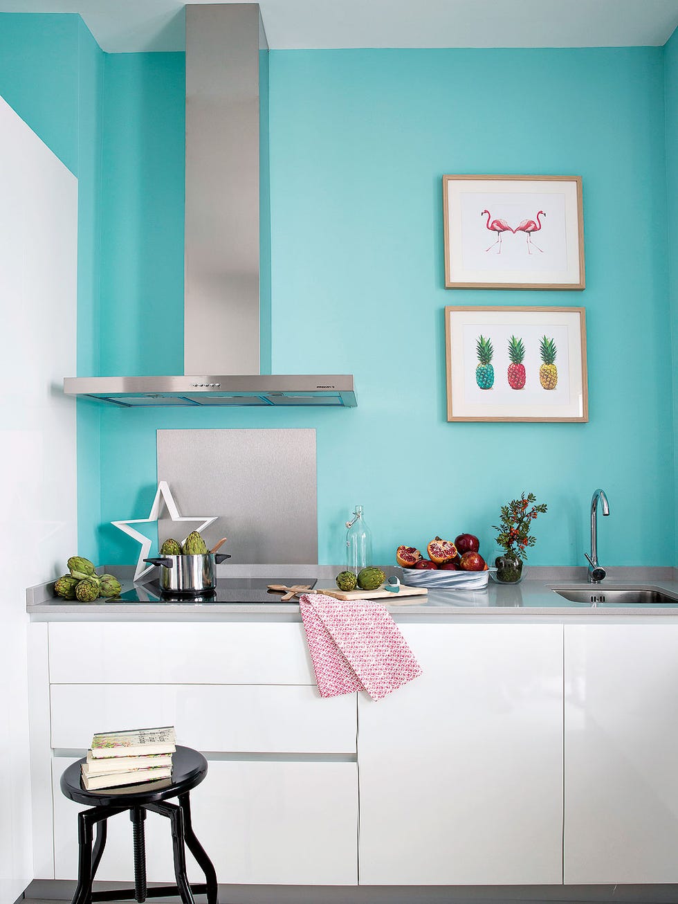 Green, Room, Turquoise, Furniture, Aqua, Blue, Interior design, Pink, Wall, Teal, 