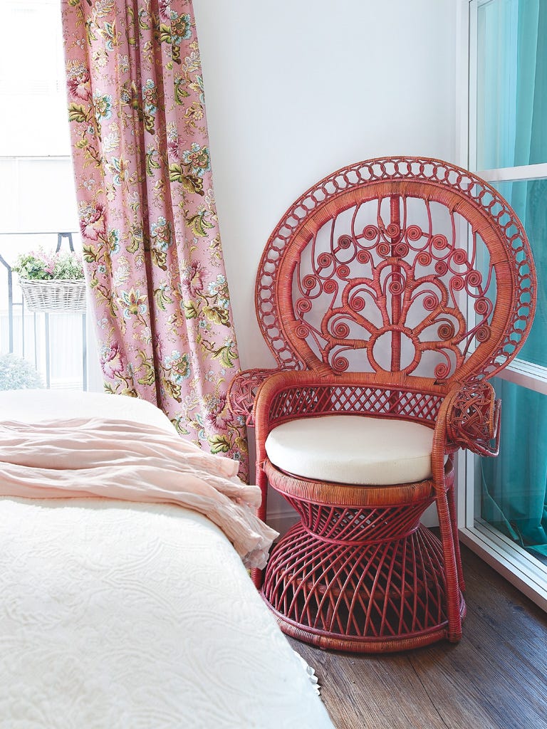 Curtain, Chair, Interior design, Room, Furniture, Window treatment, Textile, Cushion, Living room, Table, 