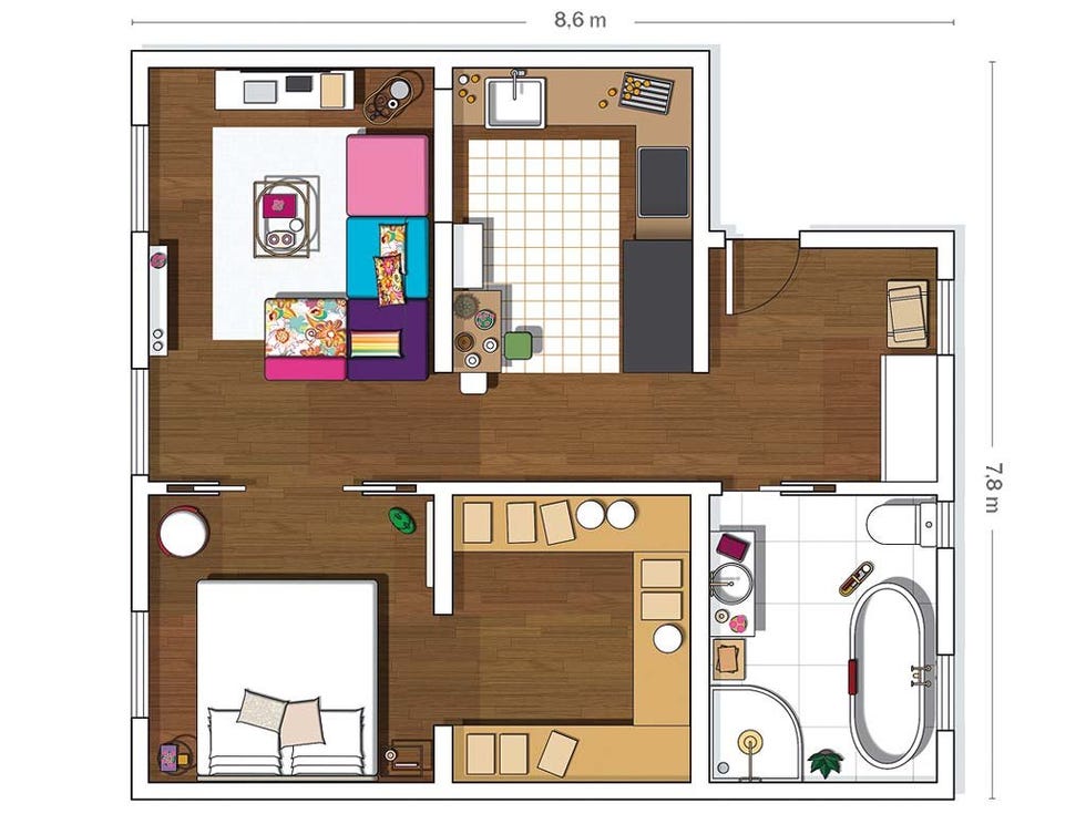 Floor plan, Property, Plan, Artwork, Drawing, Room, House, Building, Home, Interior design, 