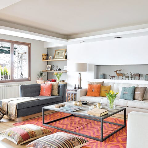 apartamento en madrid salón luminoso