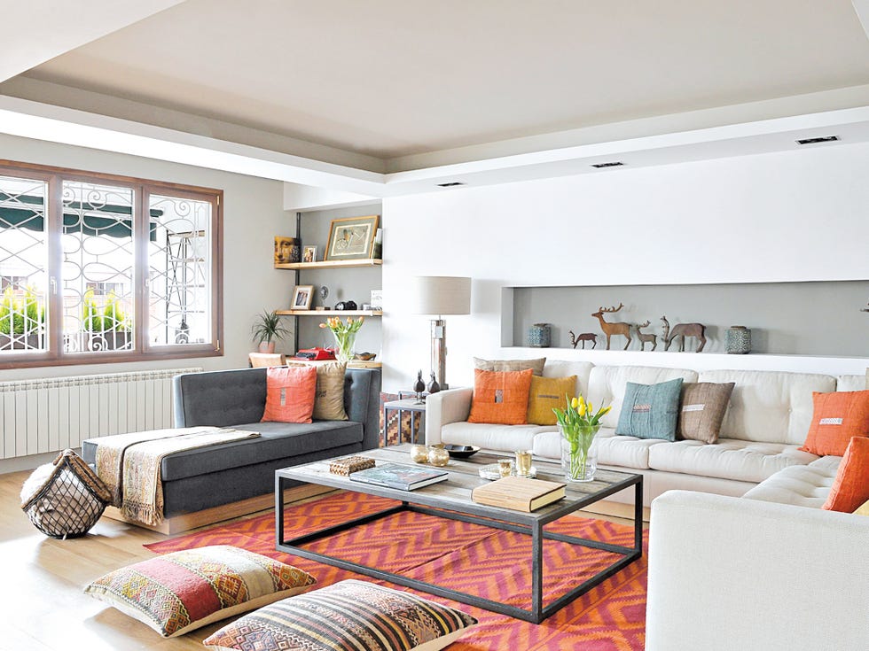 apartamento en madrid salón luminoso