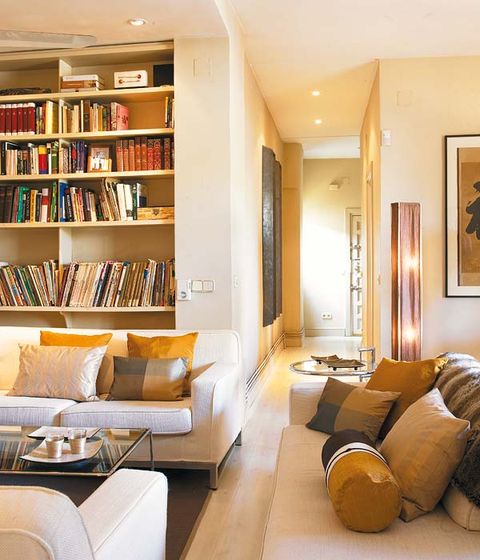 Room, Interior design, Property, Floor, Shelf, Wall, Bookcase, Shelving, Ceiling, Living room, 
