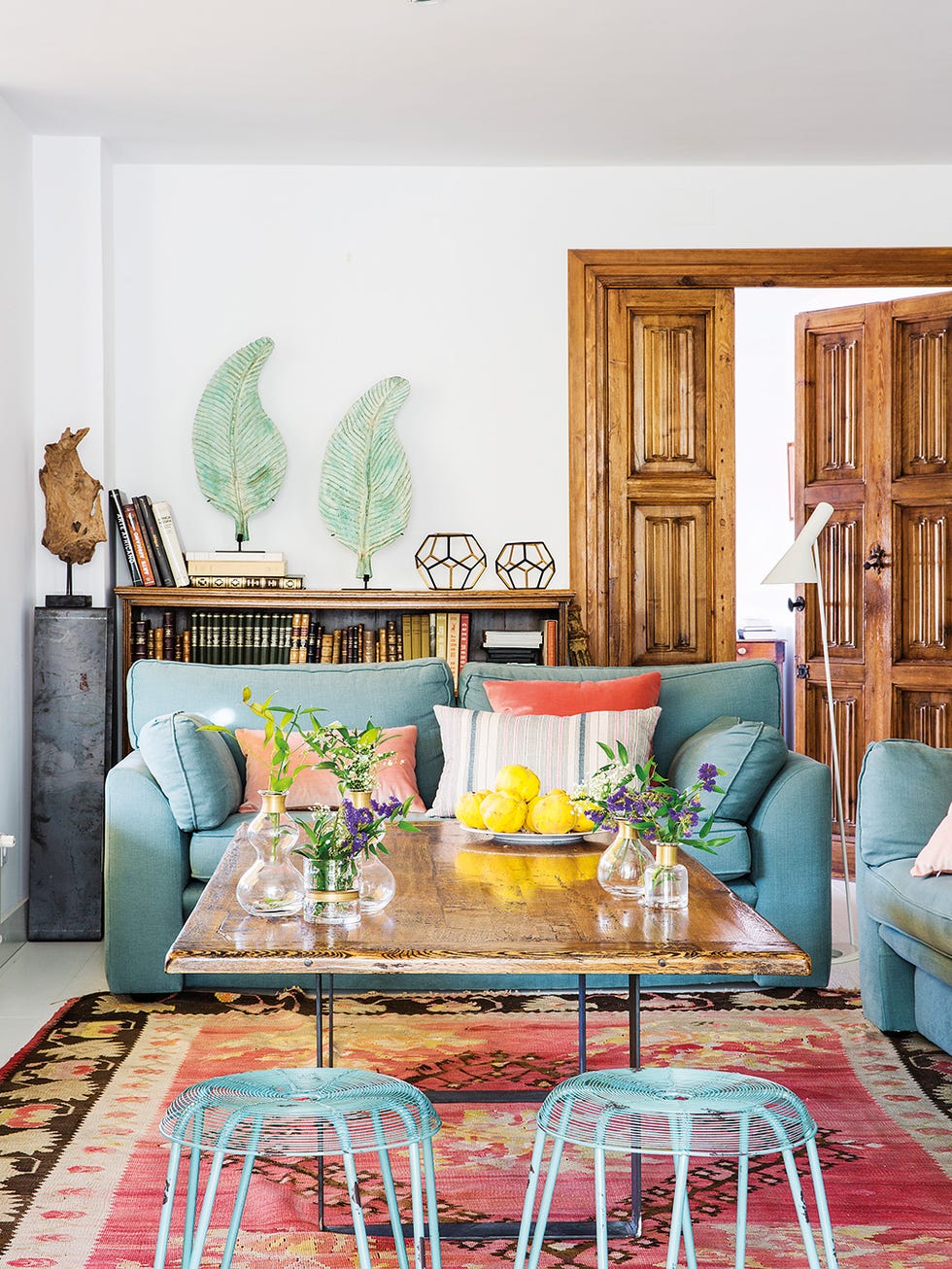 un ático reformado con terrazas salón