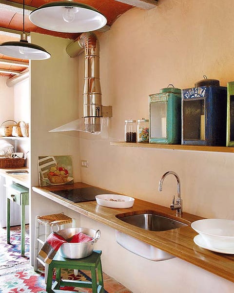 UNA CASA DE CAMPO CON DECORACIÓN DE AYER Y DE HOY: Cocina UNA CASA DE CAMPO CON DECORACIÓN DE AYER Y DE HOY: Cocina