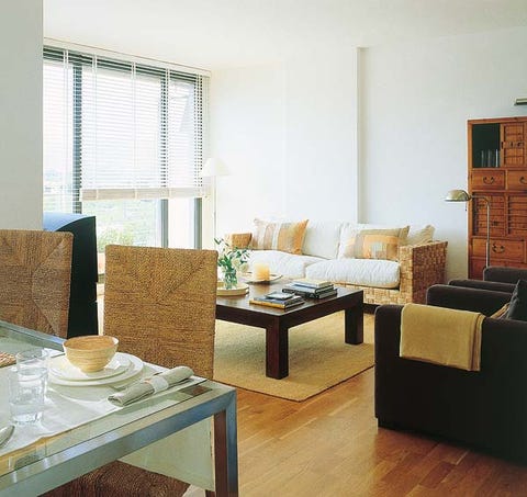 Wood, Room, Interior design, Floor, Flooring, Table, Wall, Furniture, Couch, Living room, 