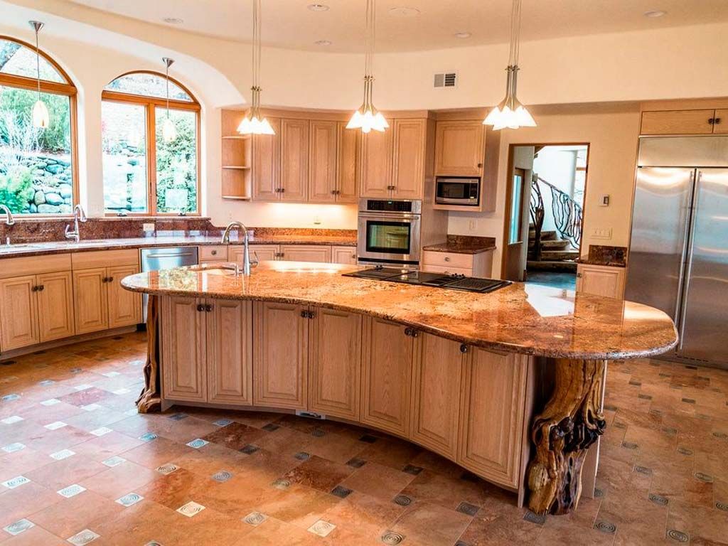 Wood, Lighting, Room, Interior design, Floor, Flooring, Property, Hardwood, Countertop, Light fixture, 