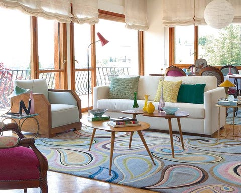 Room, Interior design, Floor, Flooring, Furniture, Living room, Table, Home, Couch, Interior design, 