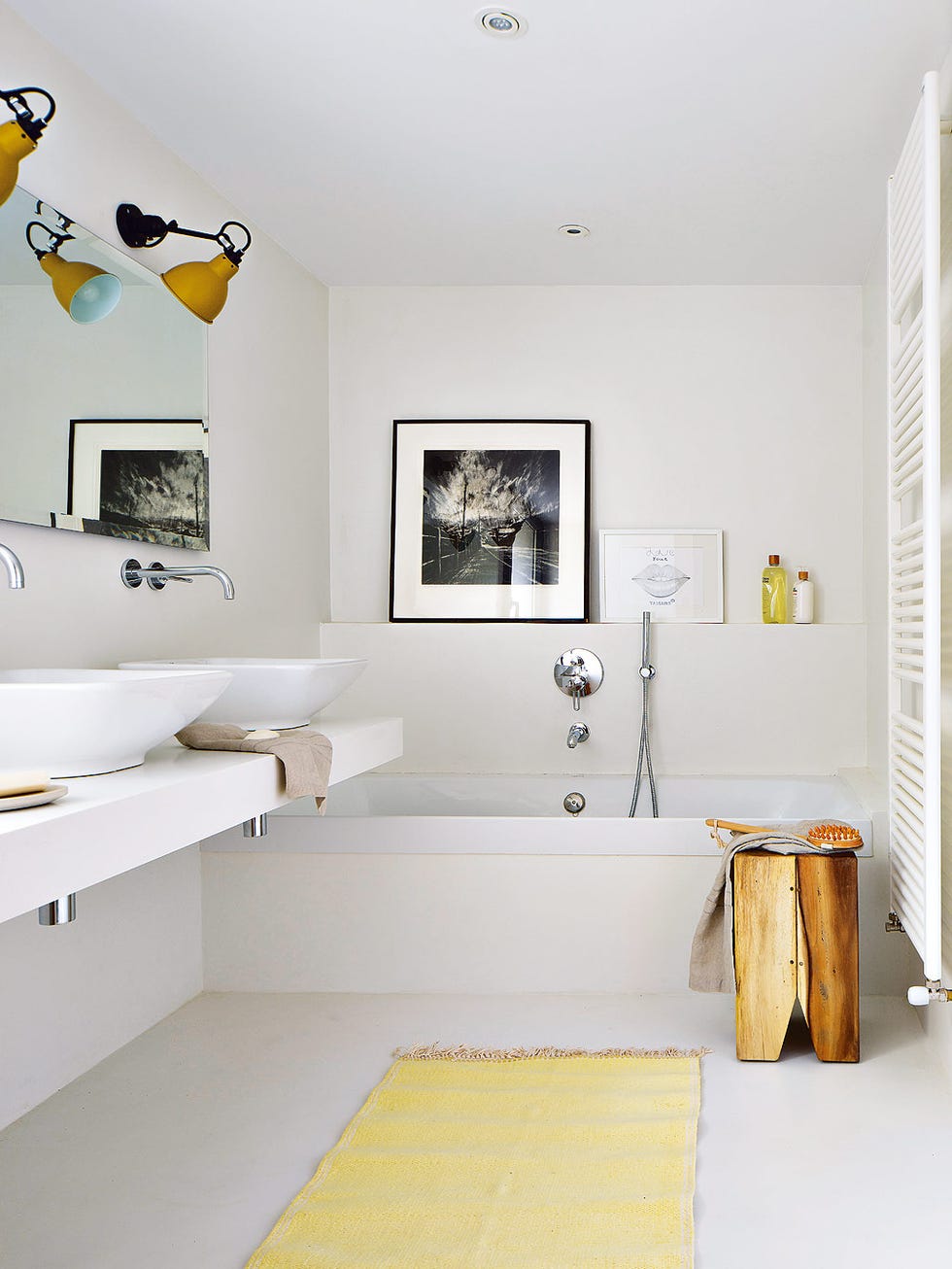 cuarto de baño blanco