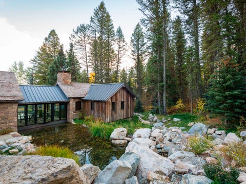 Natural landscape, Property, Home, House, Wilderness, Cottage, Tree, Real estate, Building, Log cabin, 