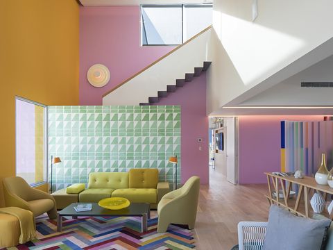 Casa moderna de colores: Salón