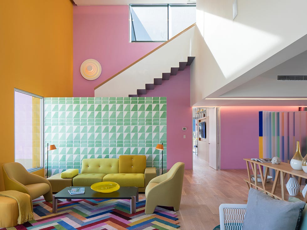 Casa moderna de colores: Salón