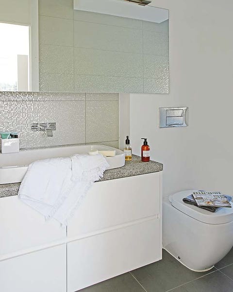 Room, Floor, Wall, Interior design, Flooring, Grey, Beige, Composite material, Tile, Design, 