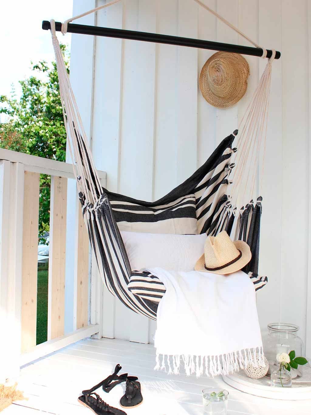 Swing, White, Product, Hammock, Room, Curtain, Textile, Interior design, Dress, Black-and-white, 